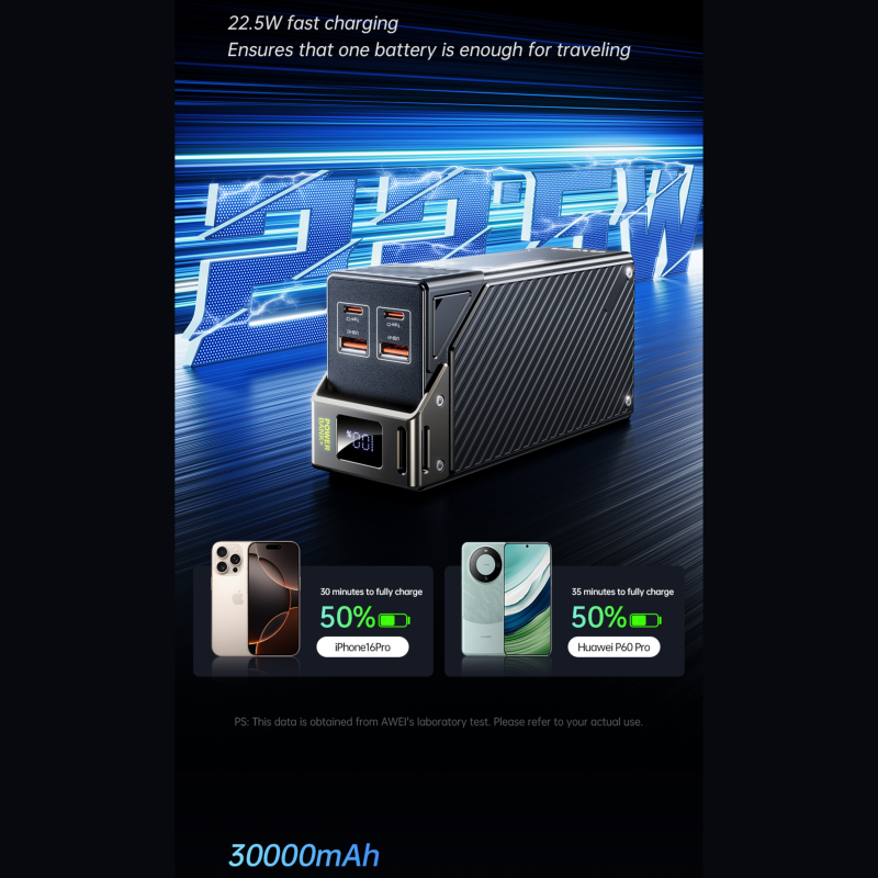 Awei PA-32 30000mAh 22.5W Fast Charging Power Bank