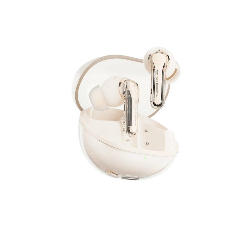 SoundPEATS Clear True Wireless Earbuds – Beige