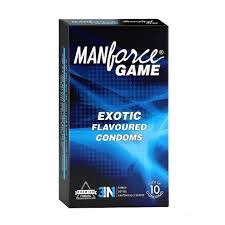 Manforce Game Exotic Flavored Condom for Men | Single 10pcs Pack | India