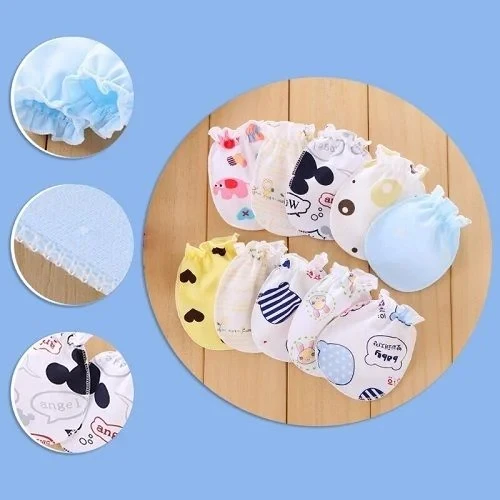 1 Pair Baby Gloves Anti Scratch Face Hand Guards Protection Soft Newborn Mittens (Random Color)