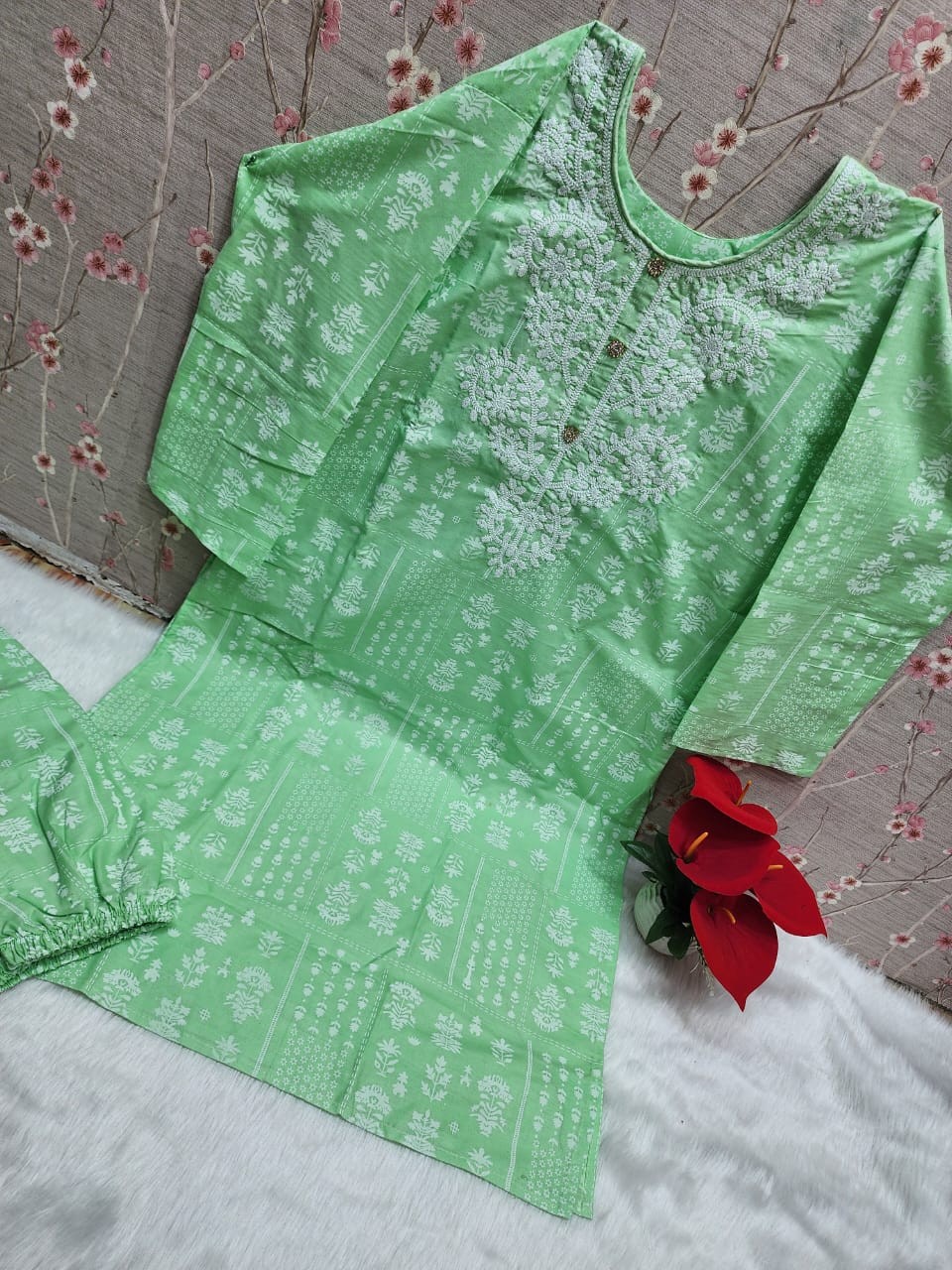 Embroidery Cotton Two Piece (1)