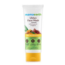 Mamaearth Ubtan Natural Face Wash 100ml for Dry Skin with Turmeric & Saffron