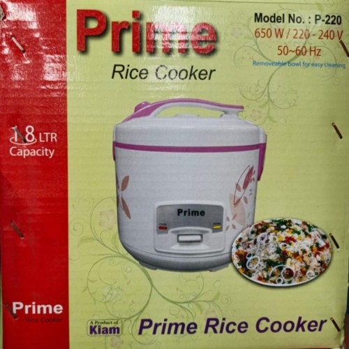 Prime Rice Cooker 1.8 liter price in Bangladesh
