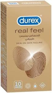 Durex Real Feel Skin on Skin Feeling Condom for Men 10Pcs Pack | Thailand