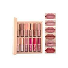 Handaiyan 12 Color Matte Liquid Lipstick Set Long-Lasting Smudge Proof 2.5ml Lip Gloss Set Matte Pearlescent Non-Sticky Lip Glaze Lipstick