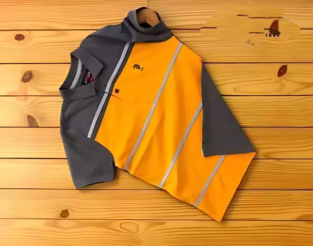 Richman Yellow color Summer Half Sleeve polo Shirt