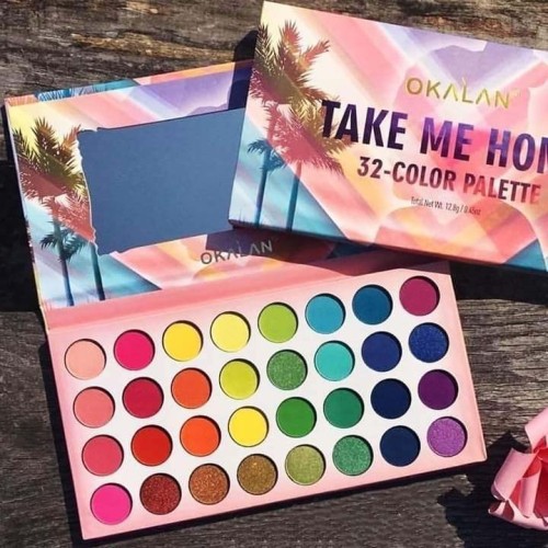 OKALAN Take Me Home 32 Colour Eyeshadow Palette.