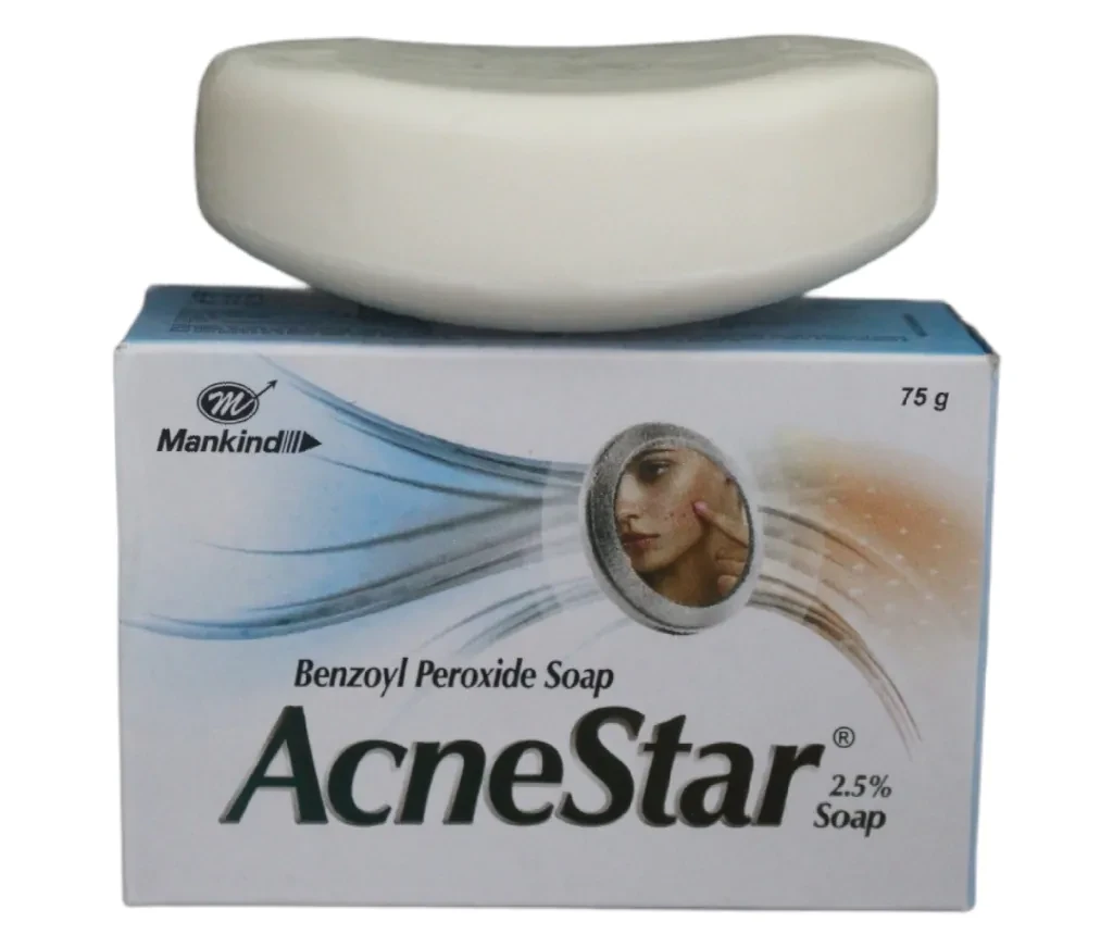 AcneStar Benzoyl Peroxide Soap | 75 gm | Made in India