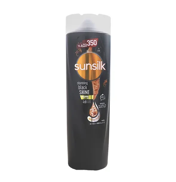 Sunsilk Stunning Black Shine Shampoo - 340ml