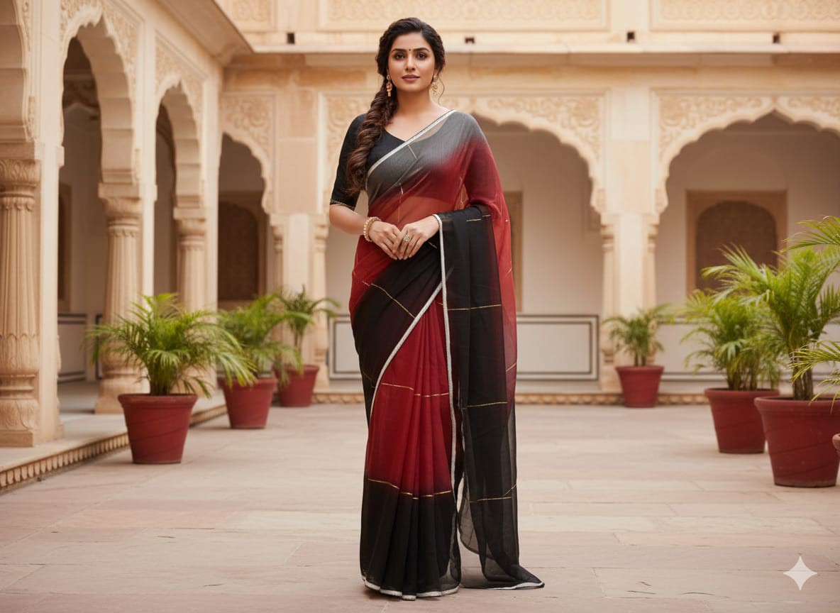 Velvet Charm Half Silk Saree