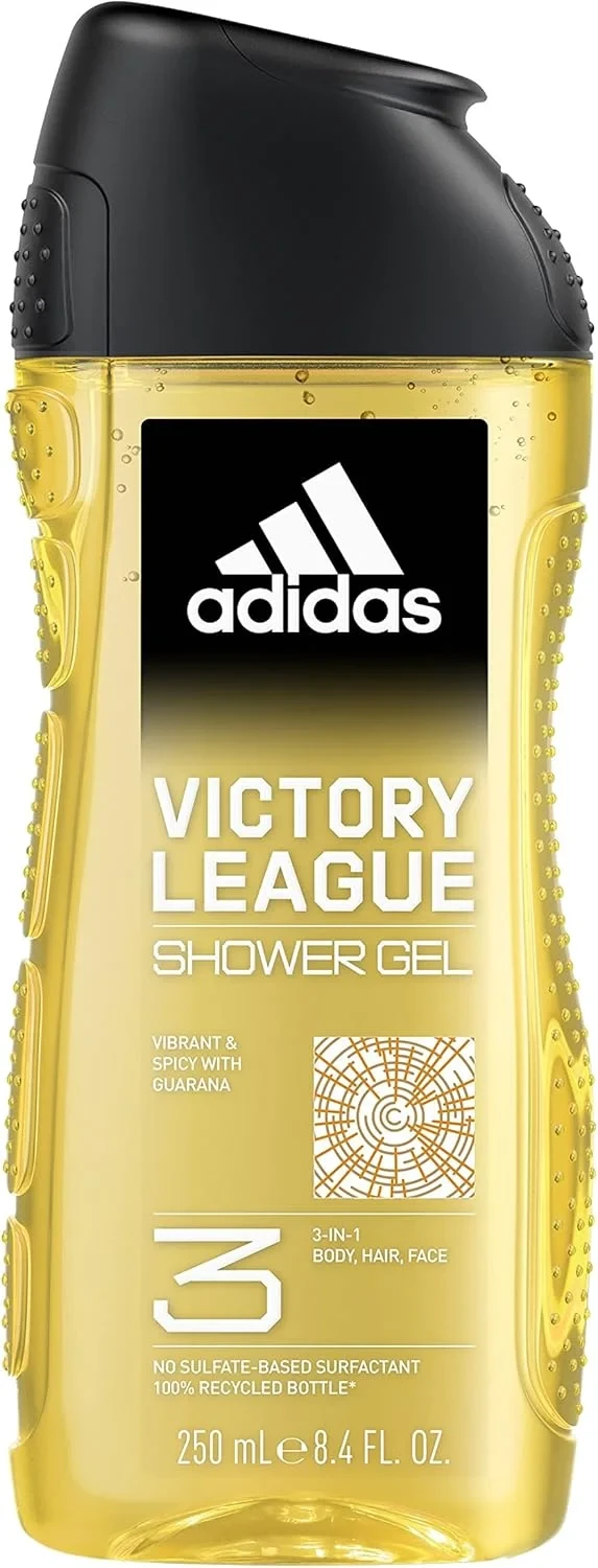 Adidas Victory League 3-in-1 Shower Gel for Body, Hair and Face 250ml | Spain