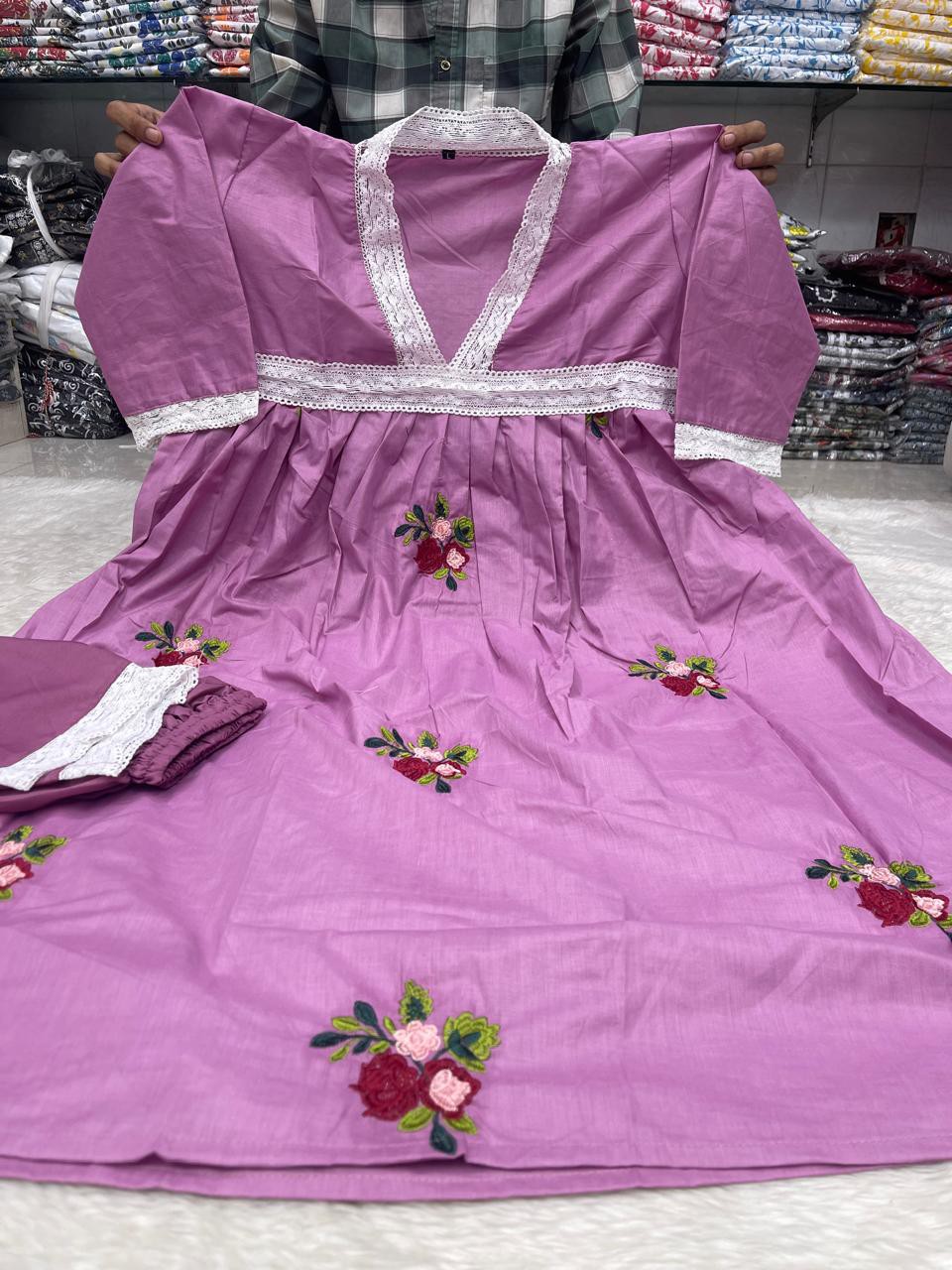 Gown Embroidery 2 piece