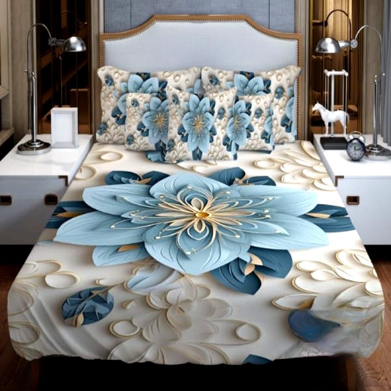 China Premium 3D Design Bed Sheet-(1)