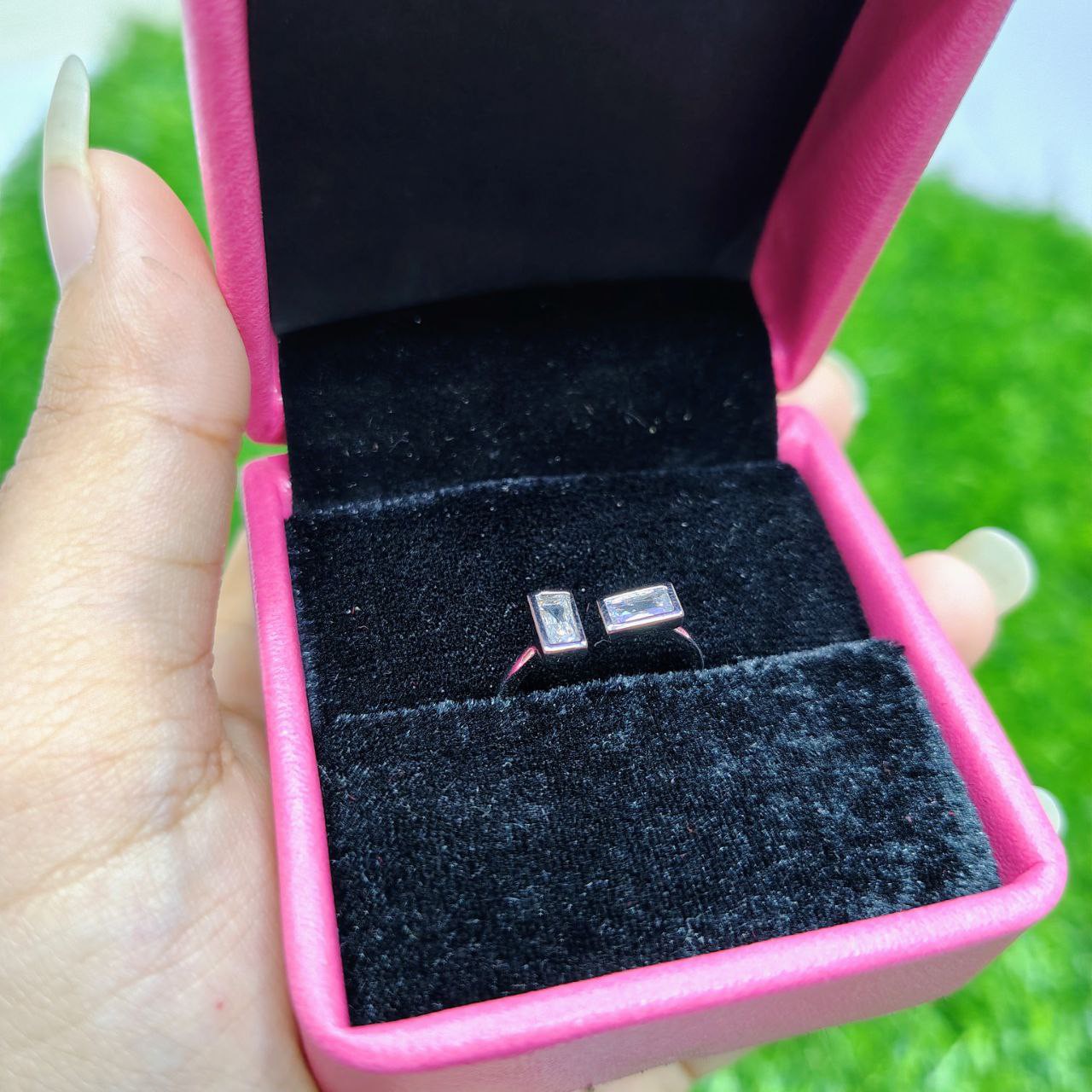 Twin Spark Open Ring