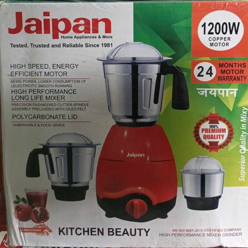 Jaipan Kitchen (1200WT) Blender /Grinder /Mixer Made in India