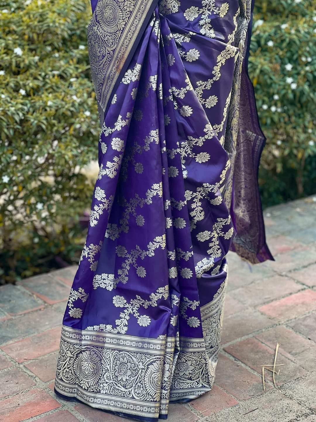 Indian soft katan saree