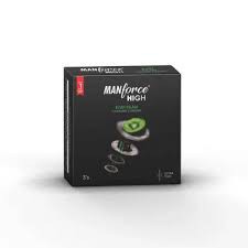 Manforce High Kiwi Paan Flavoured Condoms for Men| 3 Count| Ultra Thin| Lubricated Latex Condoms For Her Enhanced Pleasure