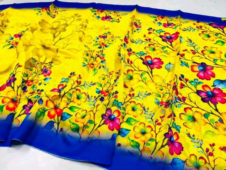 Latest Design digital print sharee