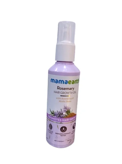 Mamaearth Rosemary Hair Growth Oil 100ml with Rosemary & Methi Dana for Promoting Hair Growth | Controls Hair Fall | Strengthens Hair