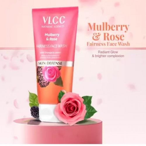 Buy VLCC Mulberry & Rose Facewash For Visible Glow &