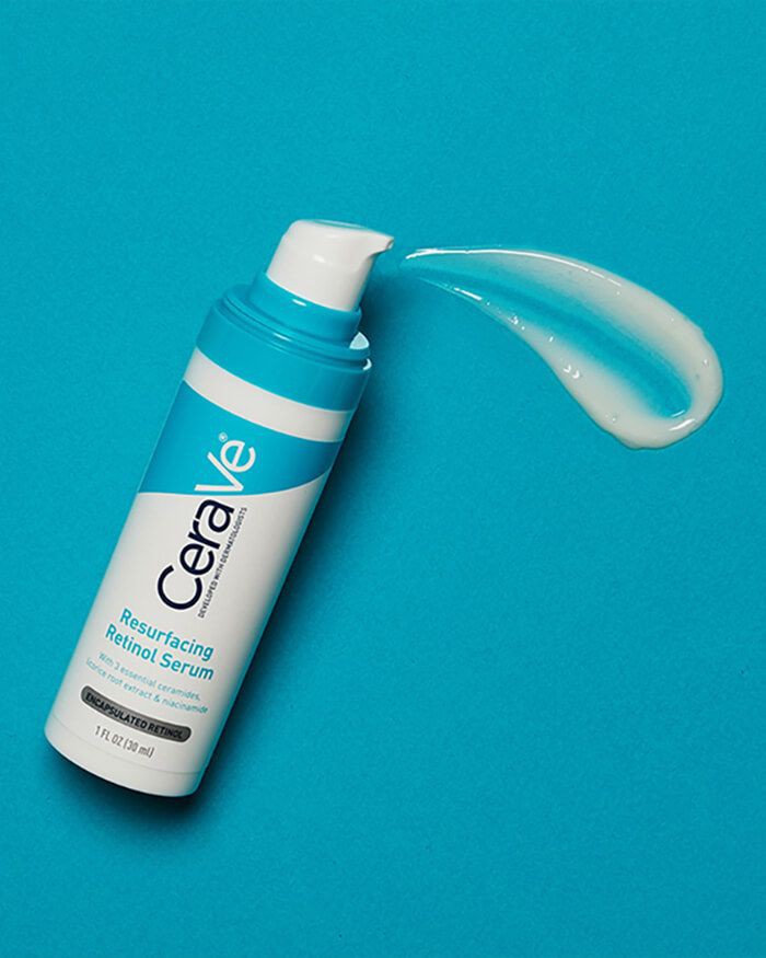 CeraVe Resurfacing Retinol Serum 30ml for Post-Acne Marks and Skin Texture | Pore Refining, Resurfacing, Brightening Facial Serum with Retinol and Niacinamide | Fragrance Free, Paraben Free & Non-Come