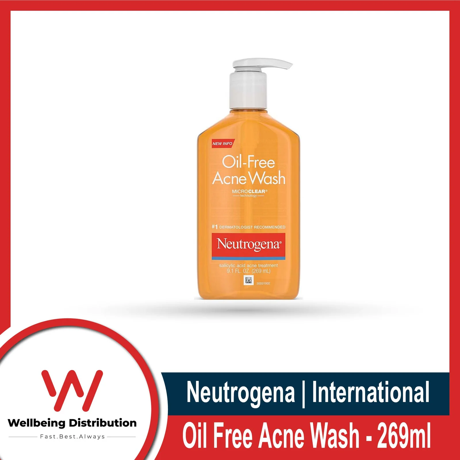 Neutrogena Oil Free Acne Wash – 269ml