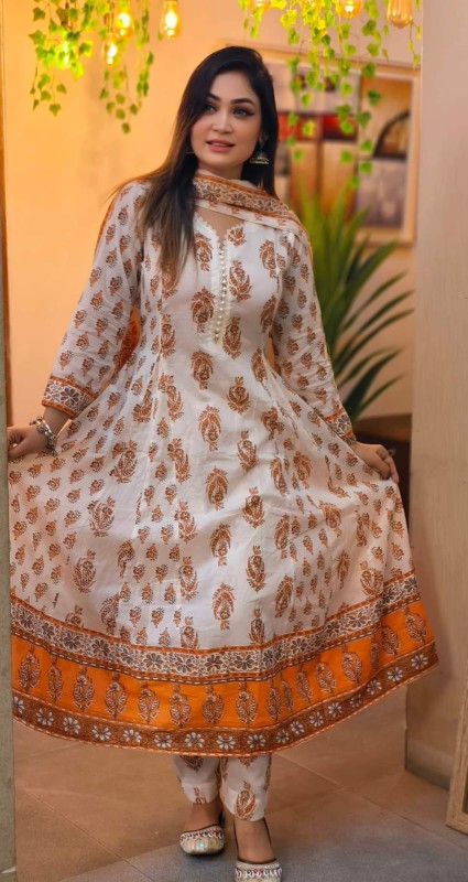Cotton cloth ground/round three piece