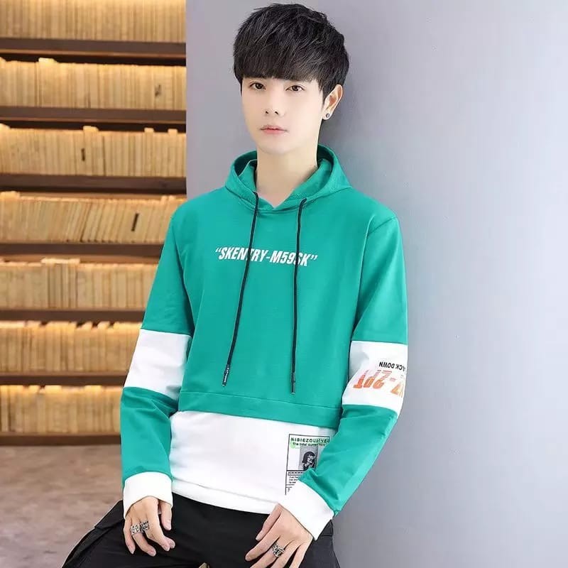 Stylish Color Combined Hoodie (8)