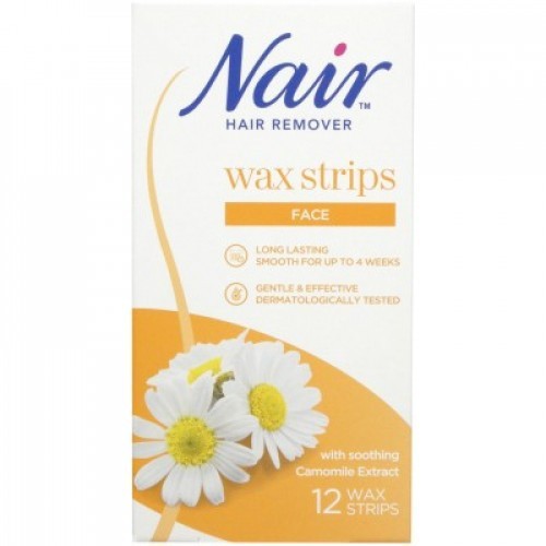 Nair, Facial Wax Strips (Pack of 12)