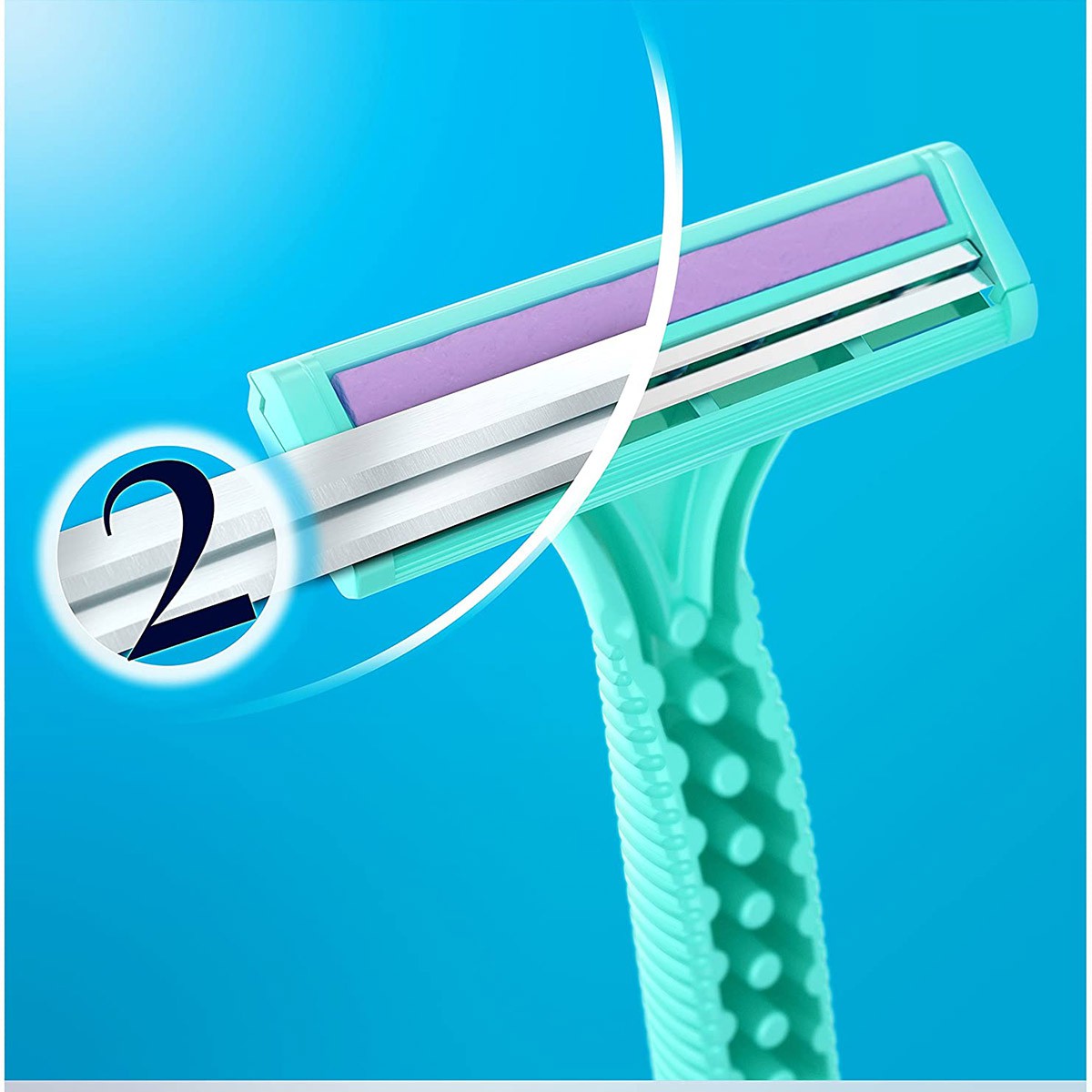 Hair Removal Razor - Simply Venus 2 Blade Razor for Women - 1 Pack Containt 4 Razor (2 Baldes Razor)