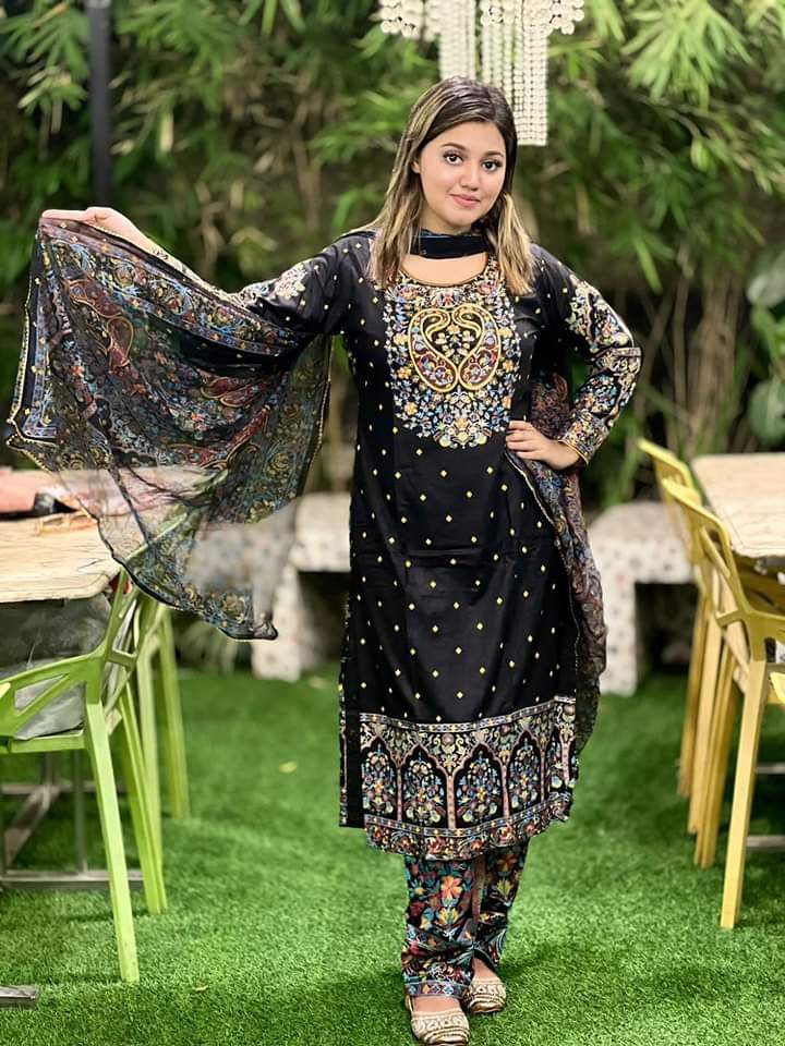 Shahi Grace Sharara Three Piece