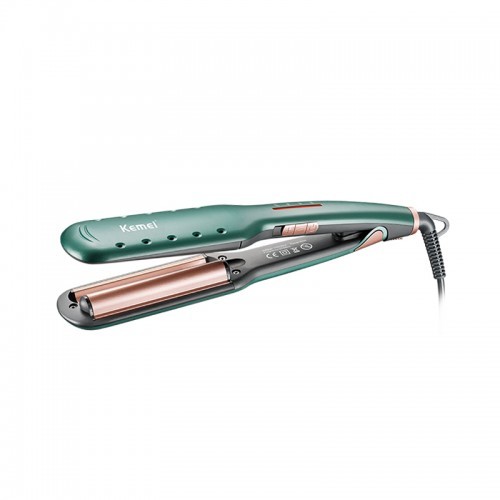 Kemei Lazy Curl Wave Plate Curling Iron KM-2053 Adjustable Customized Electric Hair Straightener Curler