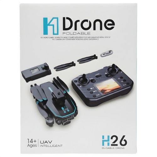 1 H26 Foldable Drone with Dual HD Cameras & 2 Batteries