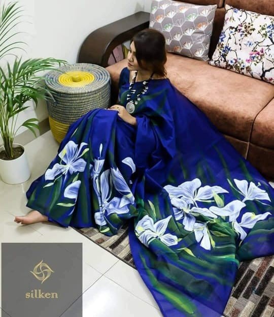 Handprint saree For Women