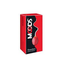 Moods Strawberry Flavored Dotted Condom for Men 12pcs Pack | Made in India