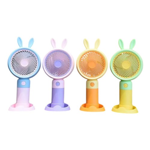 Cartoon Handheld USB Charging Mini Fan 3 Speed Portable Pocket Fan for Summer (Model No. YM88155)