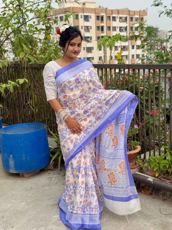 Elegant Half Silk Saree For Women