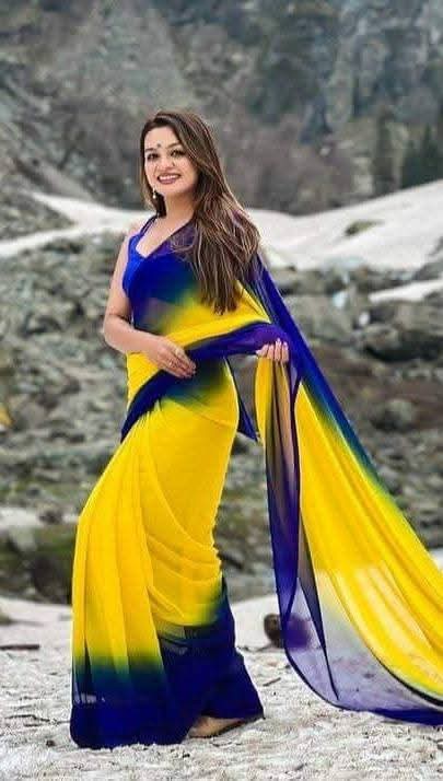 Designer Rongdhonu Georgette Saree for Women