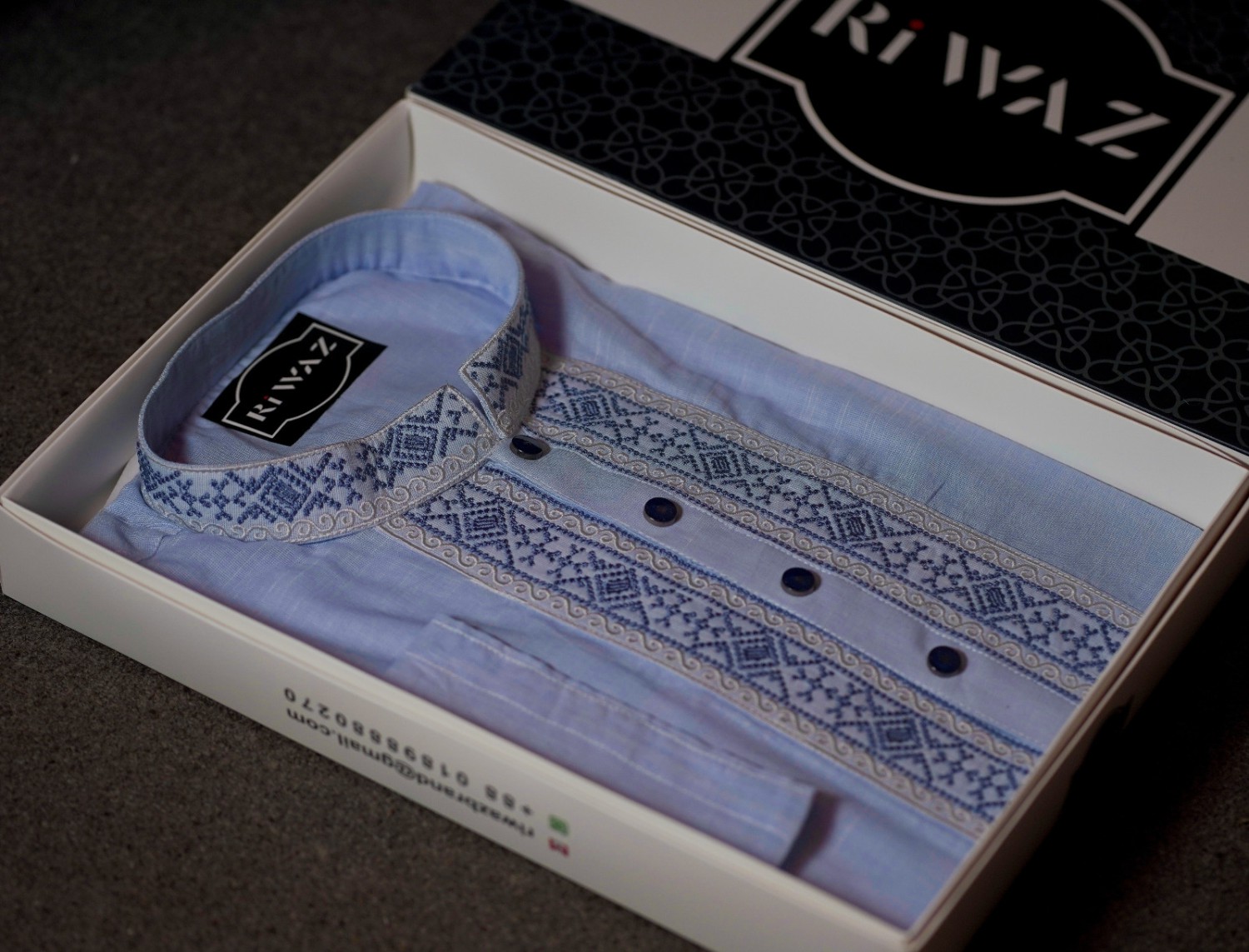 Premium Cotton Embroidery Panjabi (4)