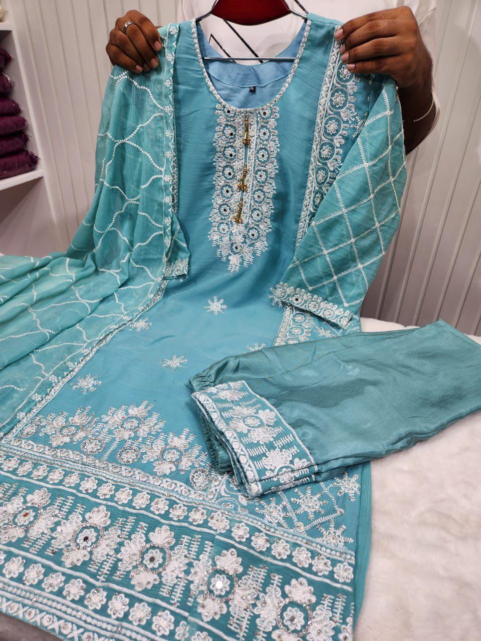 Readymade Three Piece For Women (1)