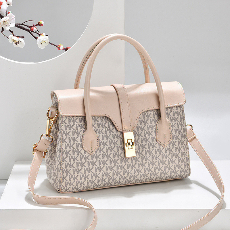 Newest High Quality MK Design American Bag Luxury Women's Handbags(Cream)
