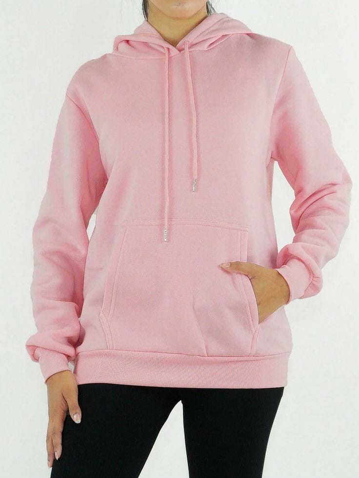 Solid Color Ladies Hoodie (2)