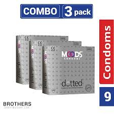 Moods Dotted Condom For Men | 3×3 Pack- 9 Pcs