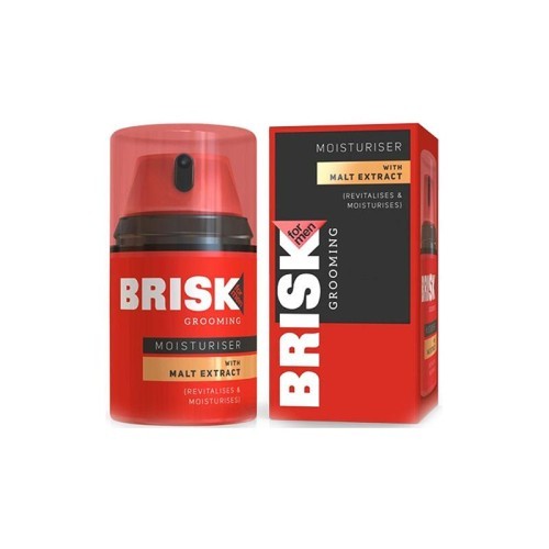 Brisk Grooming for Men Moisturiser with Malt Extract 50ml