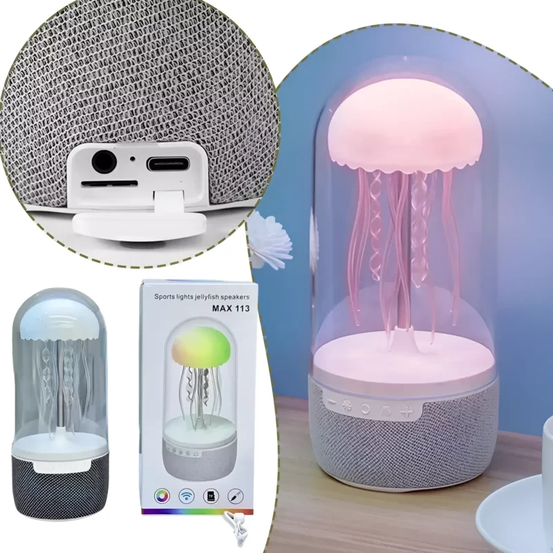 MAX 113 Creative Bluetooth Jellyfish Speaker with Colorful Octopus Lights