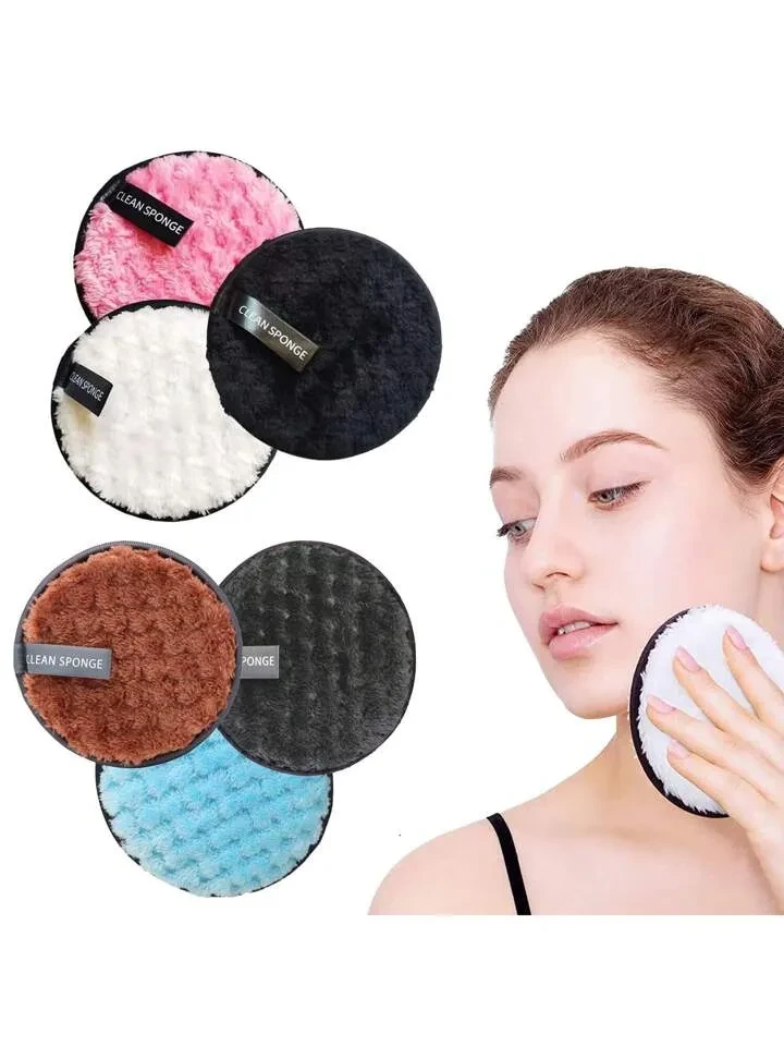 1pcs Multicolor Lazy Pineapple Shaped Reusable Fiber Make Up Remover Clean Sponge