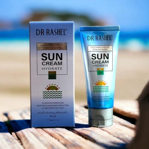 Dr Rashel - Sun Cream - SPF+++ 50- BRIGHTENING and Hydrating DRL-1466 -60gm