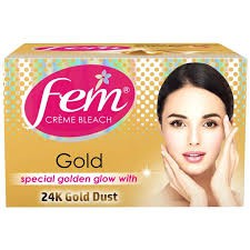 Fem Gold 24K Gold Dust Glow Creme Bleach 8gm/ 24gm/ 64gm