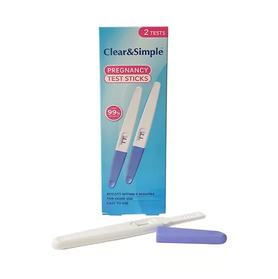 Clear & Simple Pregnancy Test Sticks 2pcs