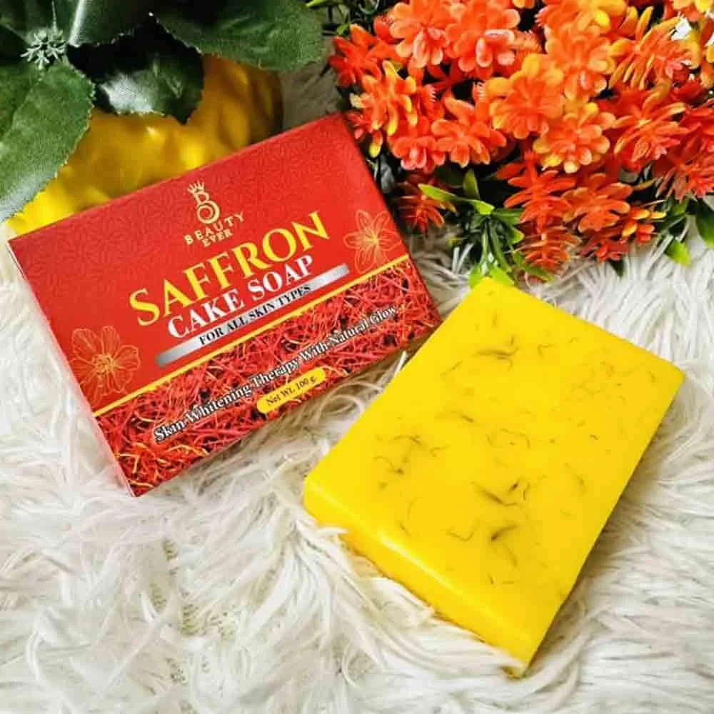 Beauty Ever Saffron Cake Soap 100g | Thailand